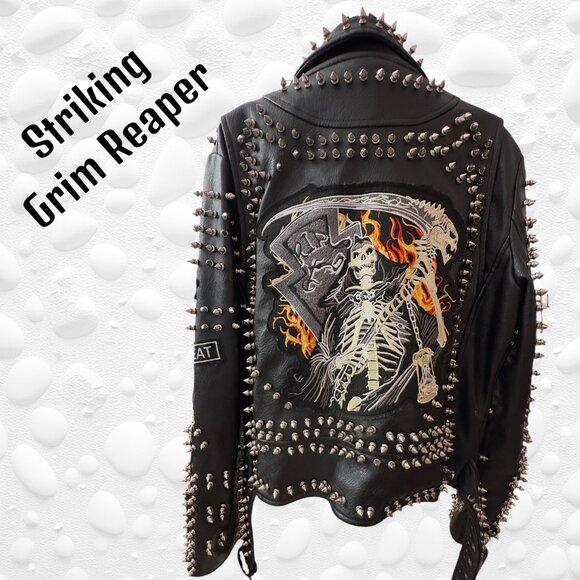 RARE VINTAGE Statement Jacket – Robert Phillipe Est. 1988 – Faux Leather – Mint - Picture 4 of 15